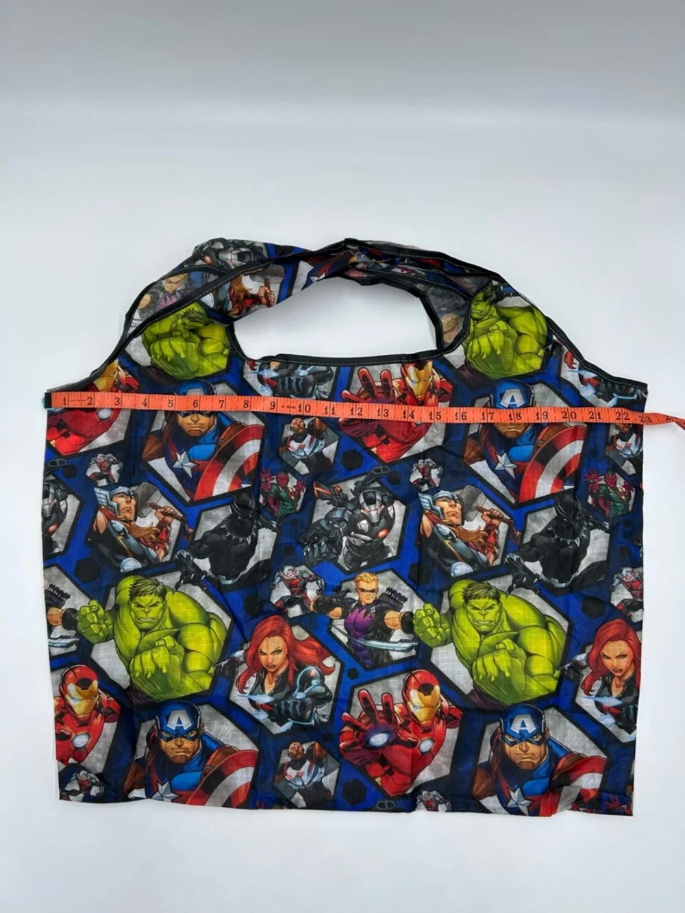 Marvel Superhero Lightweight Nylon Tote Bag - Blue Multicolor